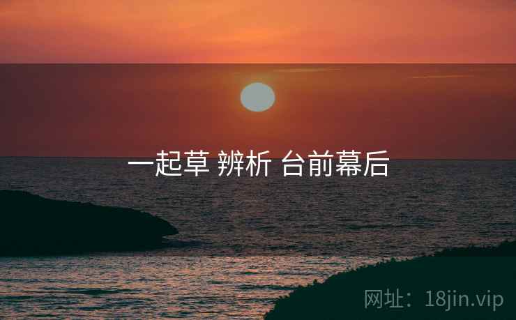 一起草 辨析 台前幕后
