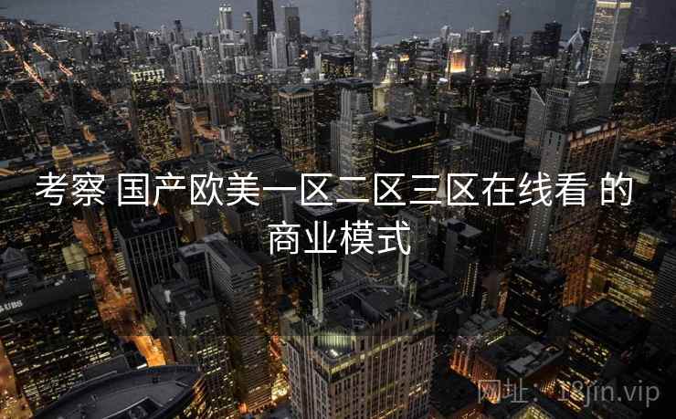 考察 国产欧美一区二区三区在线看 的 商业模式