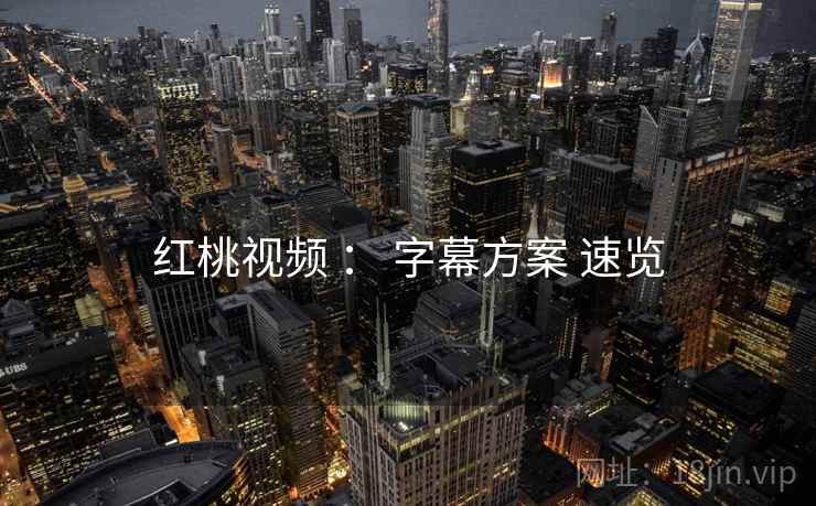 红桃视频 ： 字幕方案 速览